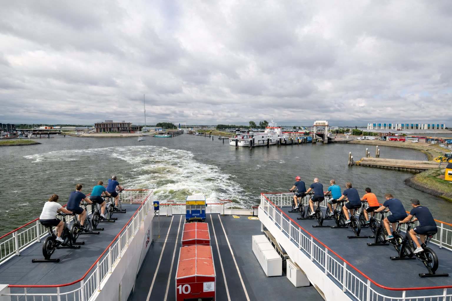 Impressie Passagiers Trappen Om Co2 Uitstoot Te Compenseren Wagenborg Passagiersdiensten